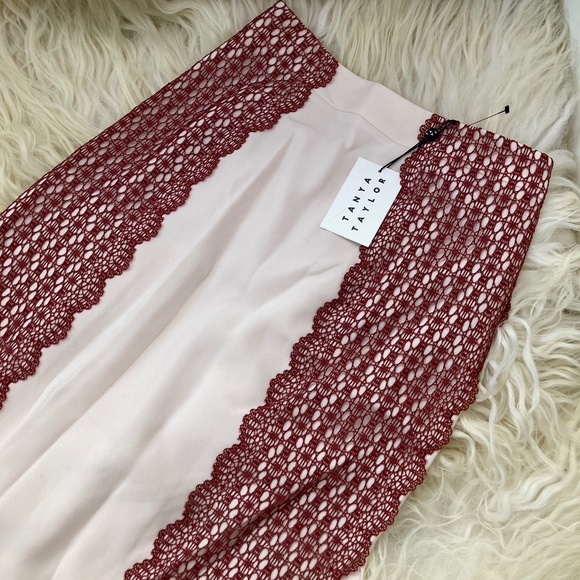 TANYA TAYLOR Crochet-Paneled Simmons Skirt - Picture 11 of 12